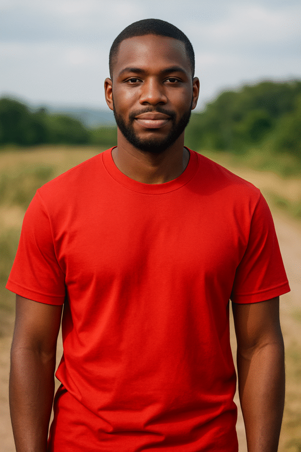 Plain Red Tee - Image 3
