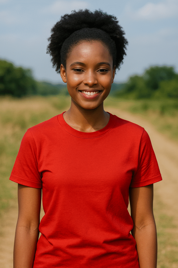 Plain Red Tee - Image 2
